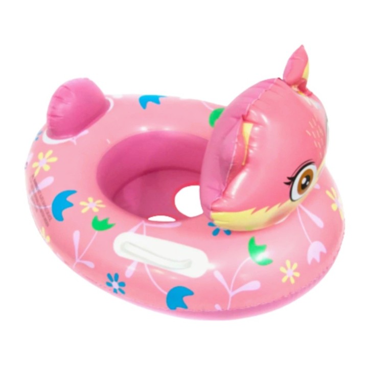 Flotador Inflable Gatita Bebé Volante Asiento Piscina