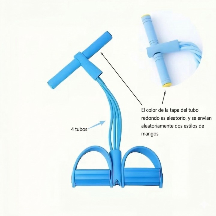 Banda Elástica Pedal Resistencia Ejercicio Abdominales Casa Rosa