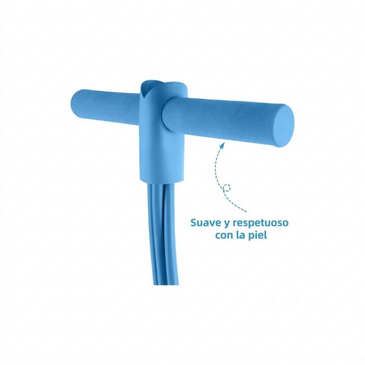Banda Elástica Pedal Resistencia Ejercicio Abdominales Casa Rosa