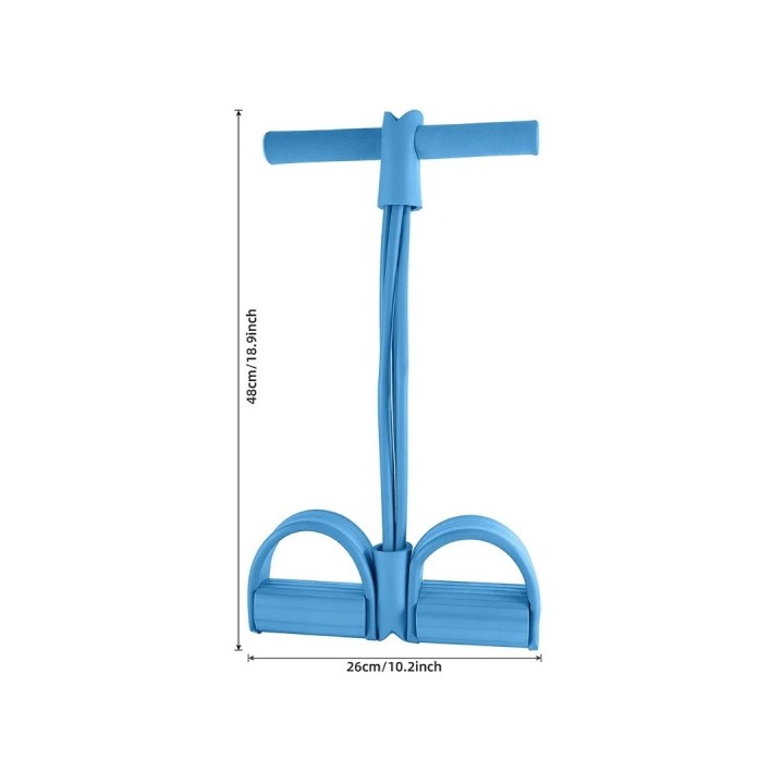 Banda Elástica Pedal Resistencia Ejercicio Abdominales Casa Rosa