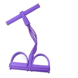 Banda Elástica Pedal Resistencia Ejercicio Abdominales Casa Rosa
