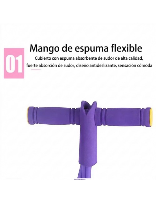 Banda Elástica Pedal Resistencia Ejercicio Abdominales Casa Rosa