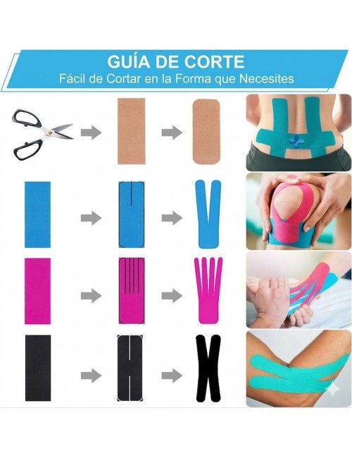 Cinta Kinesiológica Vendaje Neuromuscular Deporte Y Terapia Beige