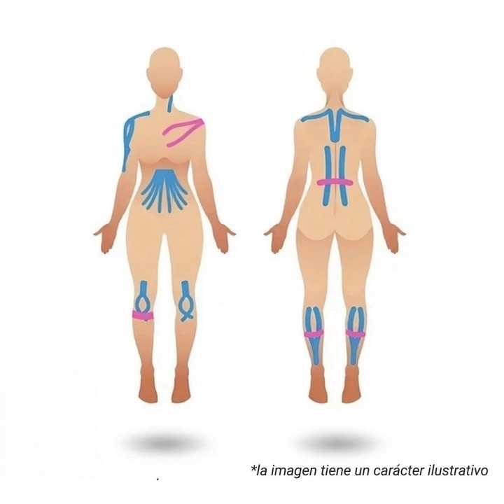 Cinta Kinesiológica Vendaje Neuromuscular Deporte Y Terapia Beige