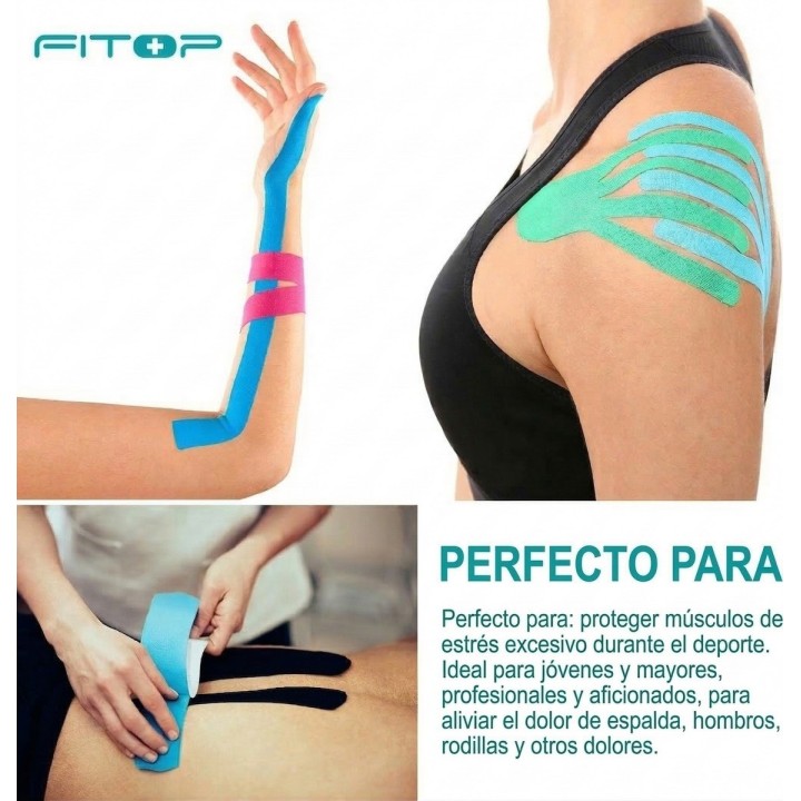 Cinta Kinesiológica Vendaje Neuromuscular Deporte Y Terapia Beige