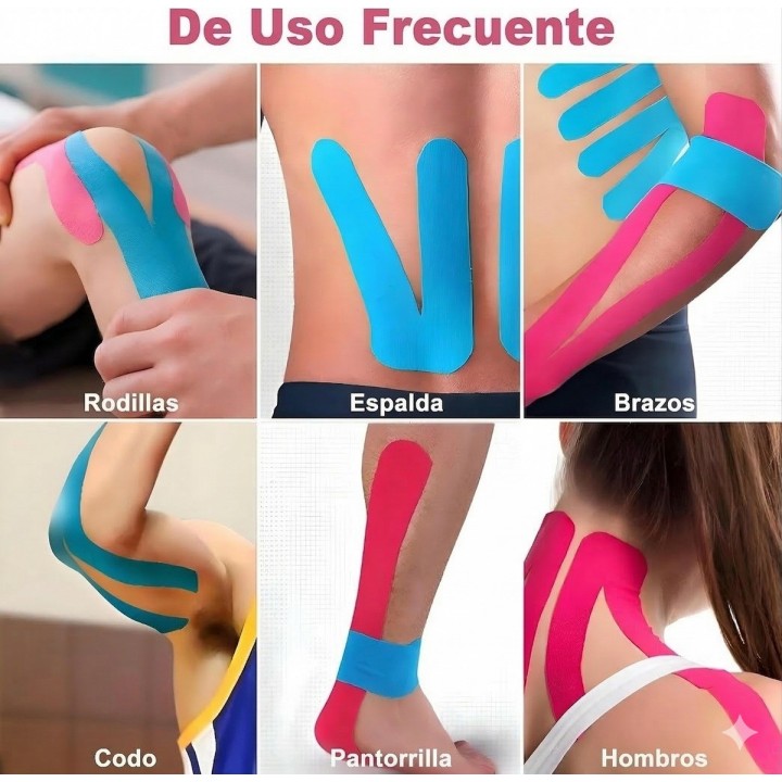 Cinta Kinesiológica Vendaje Neuromuscular Deporte Y Terapia Beige