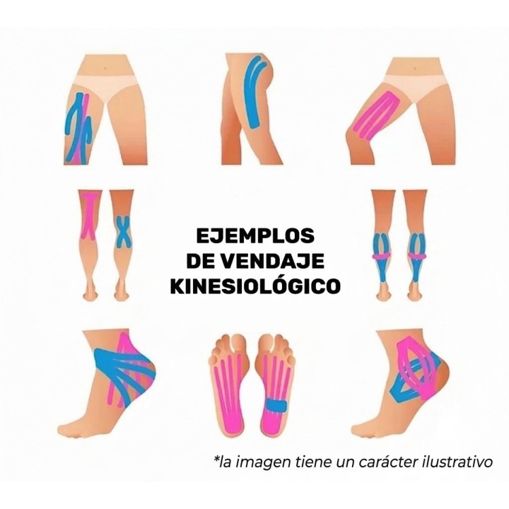 Cinta Kinesiológica Vendaje Neuromuscular Deporte Y Terapia Beige