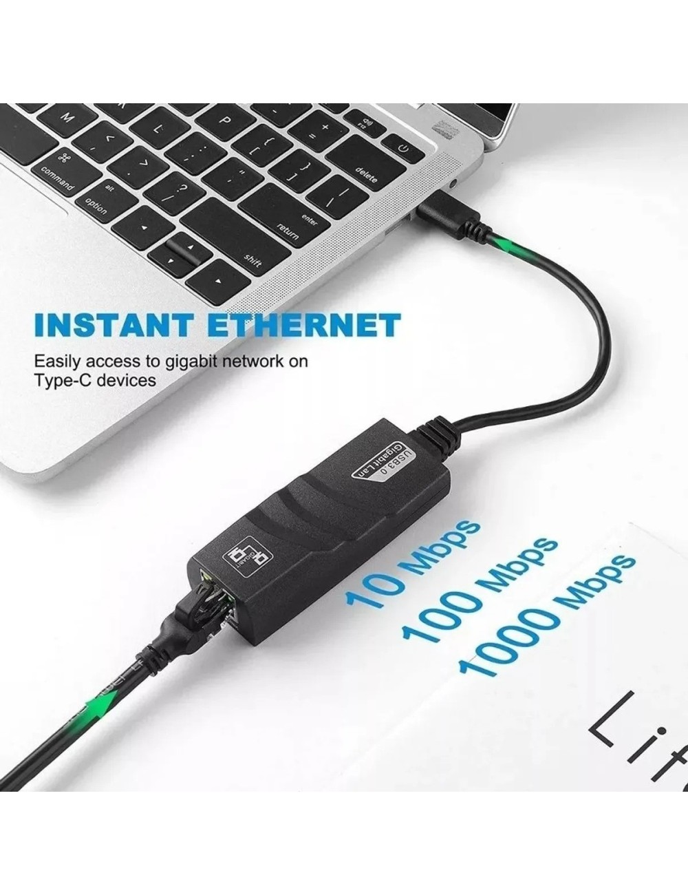 Adaptador Usb 3.0 A Ethernet Gigabit 1000mbps Lan Alta Vel