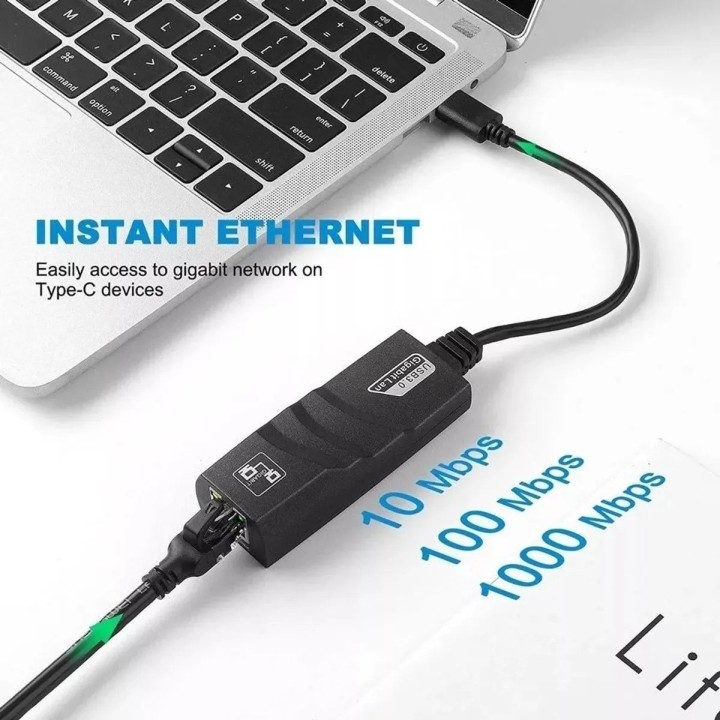 Adaptador Usb 3.0 A Ethernet Gigabit 1000mbps Lan Alta Vel
