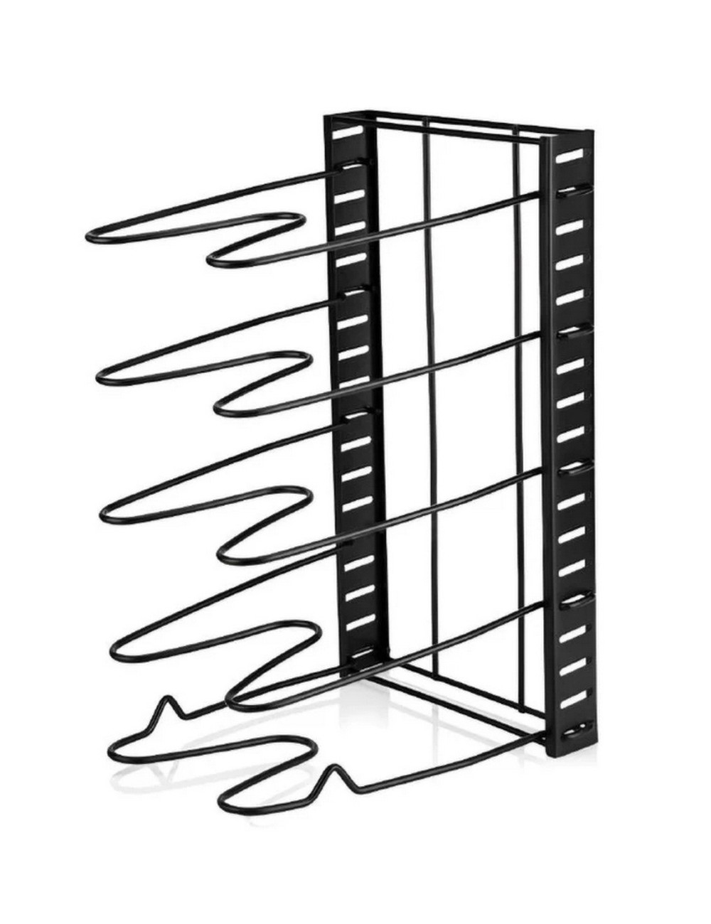 Organizador Estante De Ollas Y Sartenes Ajustable 5 Niveles Negro