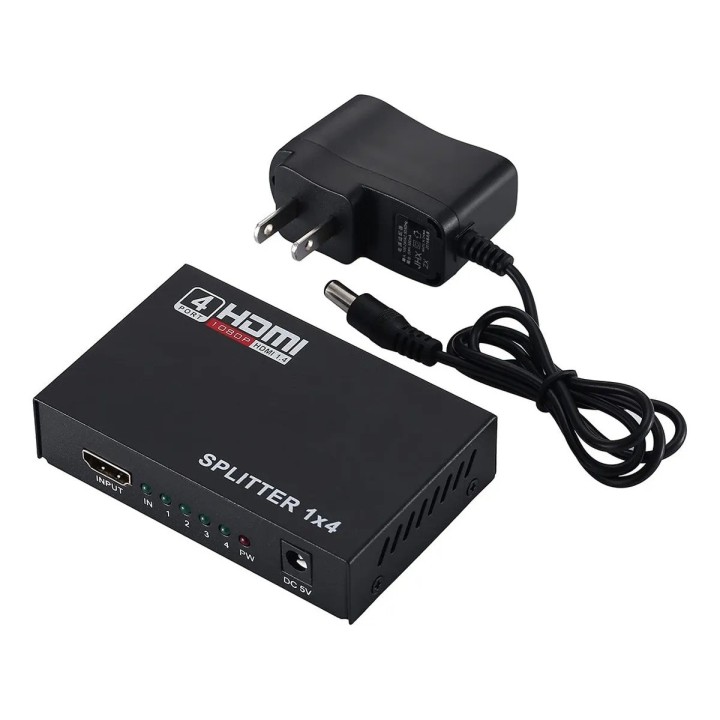 Splitter Hdmi 1x4 Divisor 4k Full Hd Input A Cuatro Output