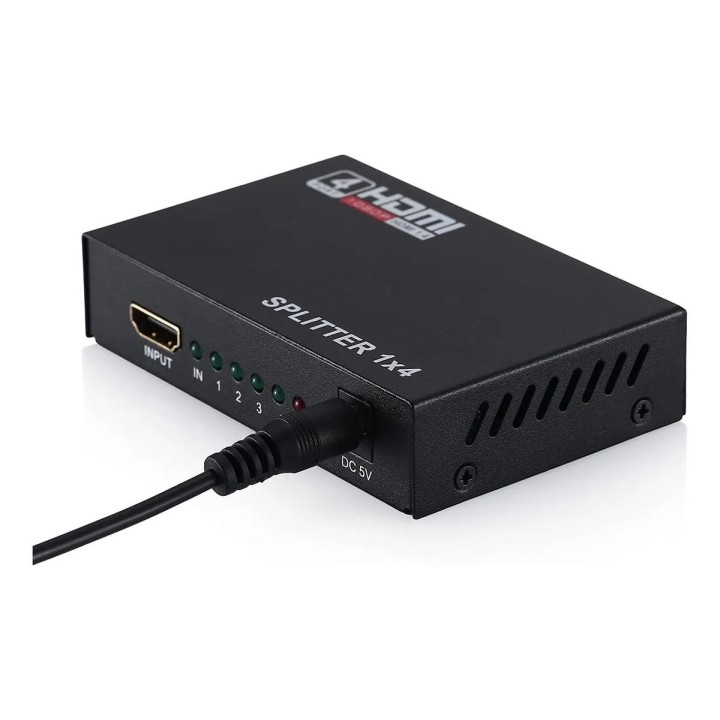 Splitter Hdmi 1x4 Divisor 4k Full Hd Input A Cuatro Output