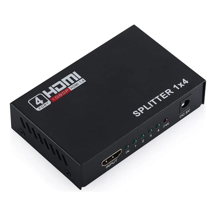 Splitter Hdmi 1x4 Divisor 4k Full Hd Input A Cuatro Output
