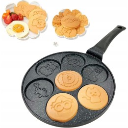 Sartén Antiadherente Para Pancakes Niños Figuras Animales Negro