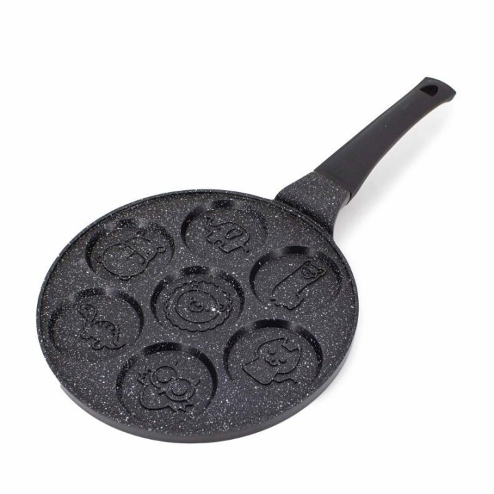 Sartén Antiadherente Para Pancakes Niños Figuras Animales Negro