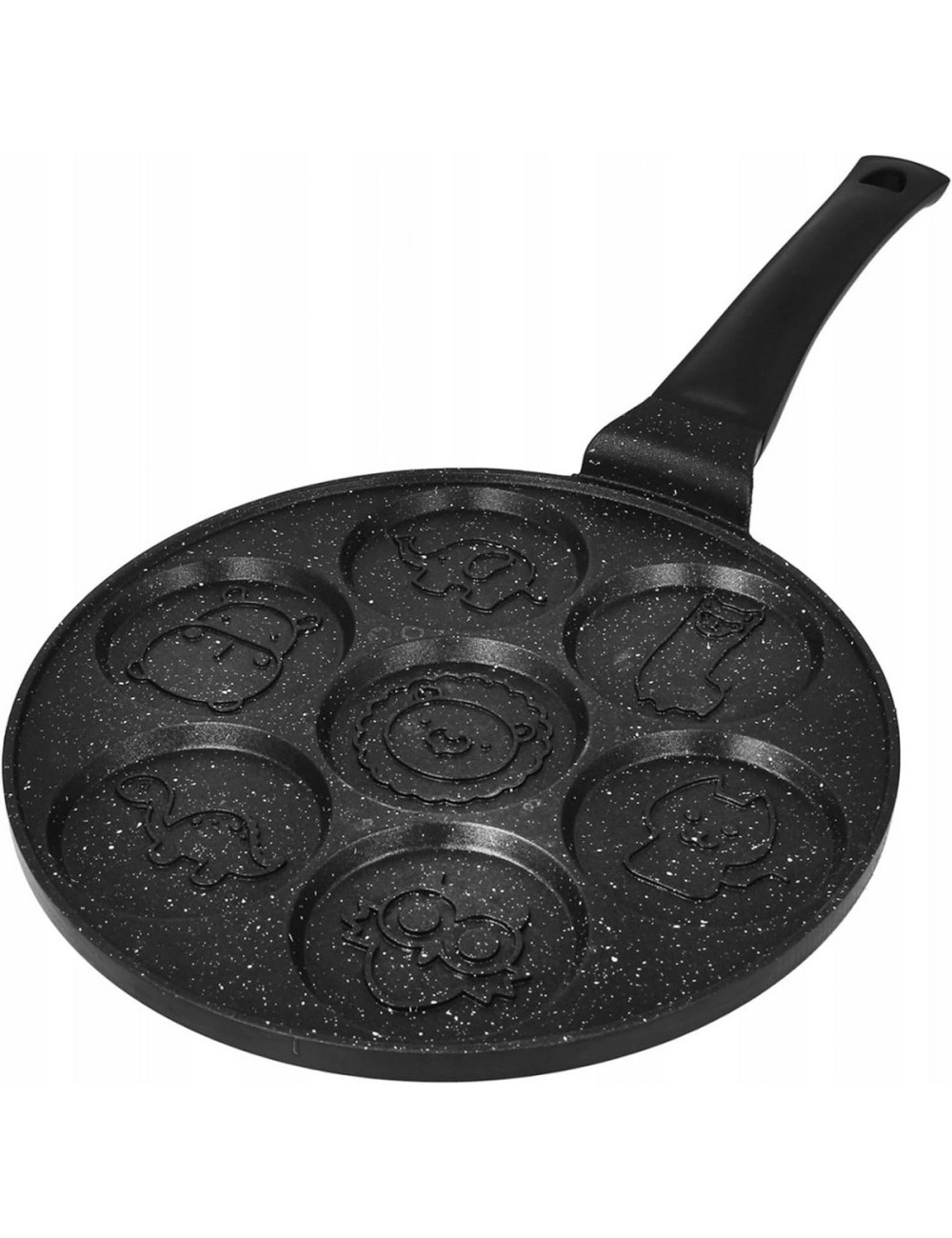 Sartén Antiadherente Para Pancakes Niños Figuras Animales Negro