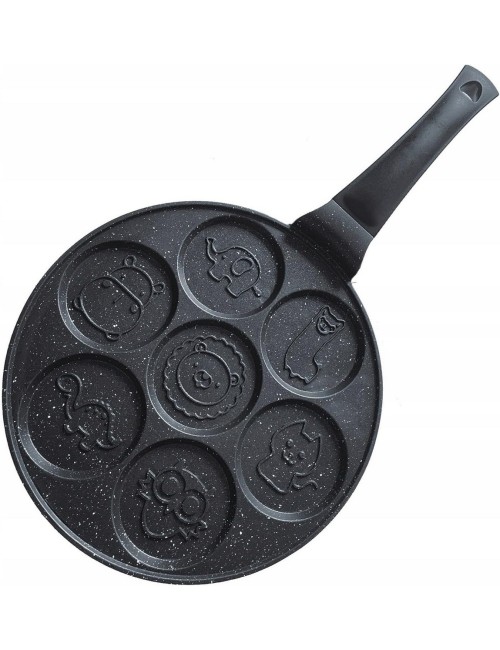 Sartén Antiadherente Para Pancakes Niños Figuras Animales Negro