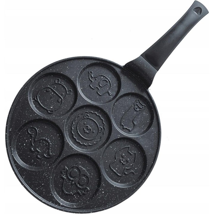 Sartén Antiadherente Para Pancakes Niños Figuras Animales Negro