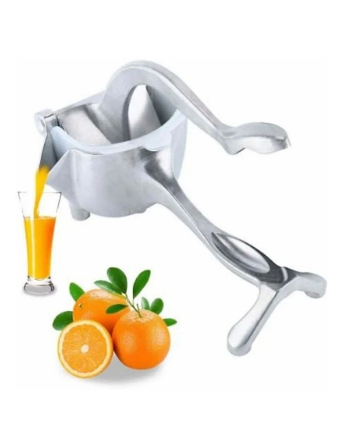 Exprimidor Manual Frutas Cítricos Jugos Sin Semillas 3 En 1 Plateado