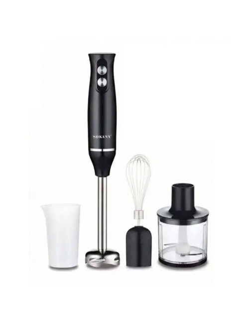 Batidora De Mano Inmersión 4 En 1 Potente 500w Mixer Pro Negro 110v/220v