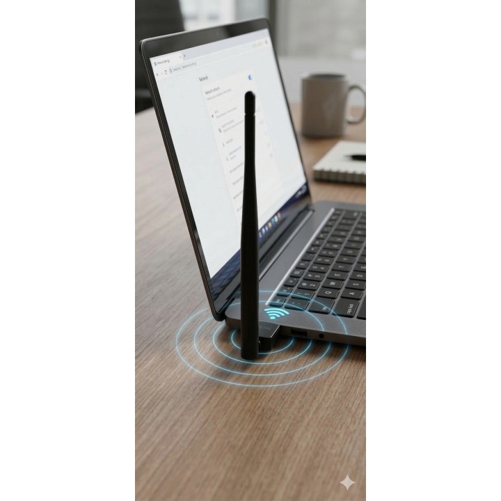 Adaptador Antena Wifi Usb 600mbps Pc Laptop Inalámbrico