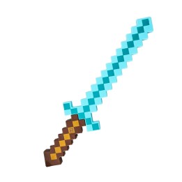Espada Minecraft Diamante Juguete Con Luz Led Y Sonido 58cm