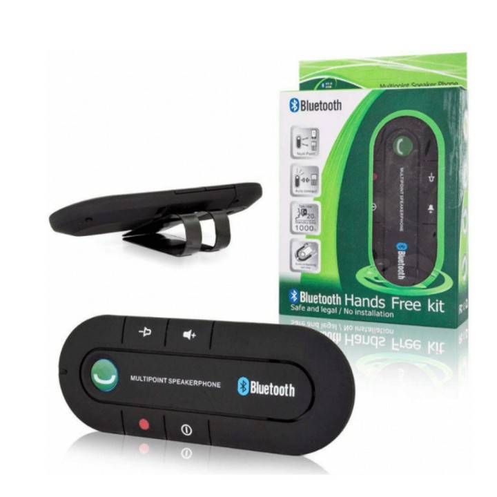 Manos Libres Bluetooth Carro Altavoz Multipoint Inalámbrico Negro