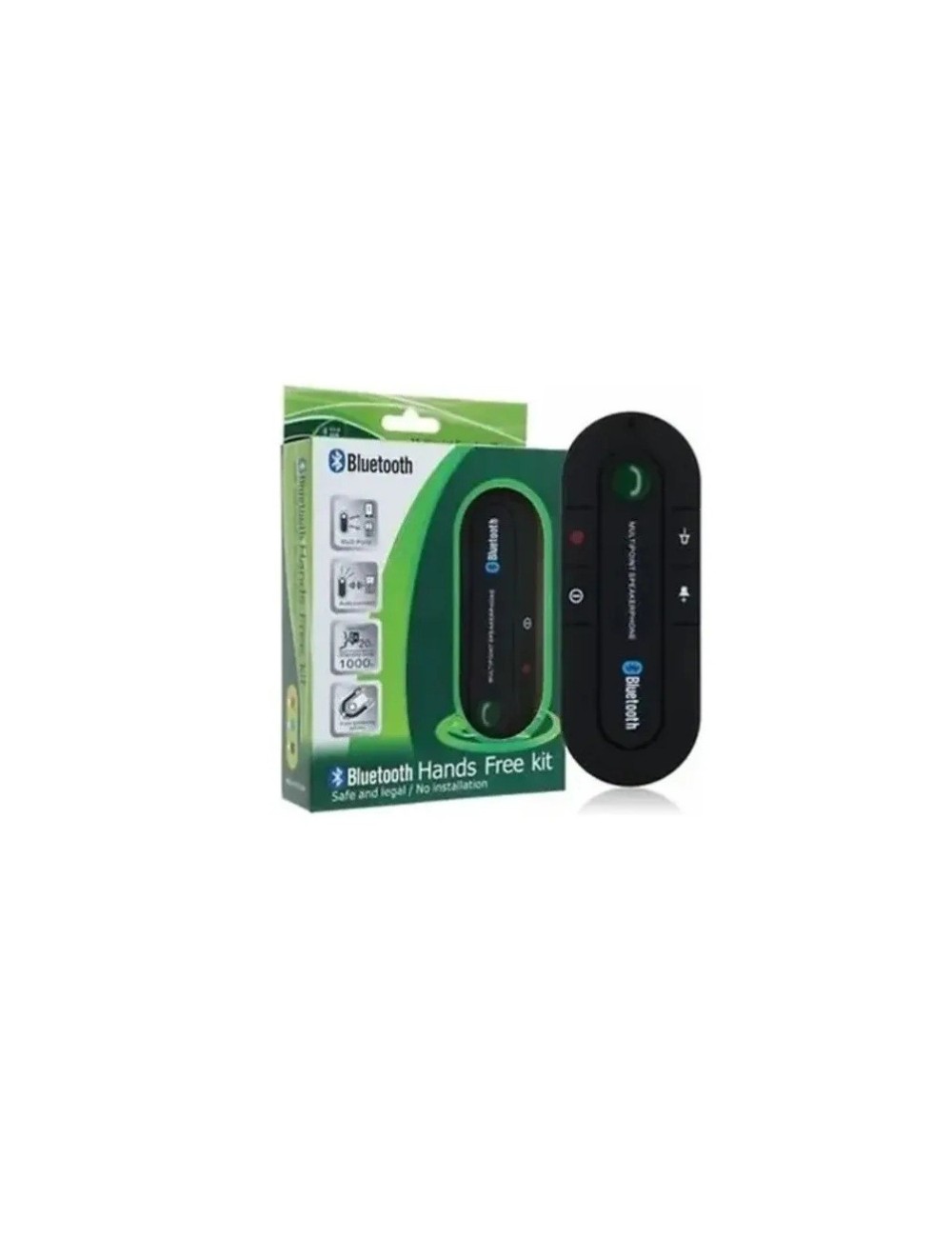 Manos Libres Bluetooth Carro Altavoz Multipoint Inalámbrico Negro