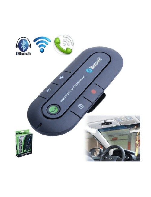 Manos Libres Bluetooth Carro Altavoz Multipoint Inalámbrico Negro