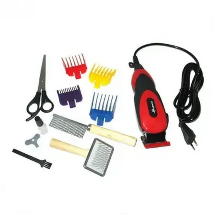 Máquina Peluquería Canina Profesional Kit Completo Mascotas Negro