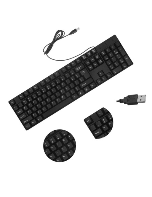 Teclado Alámbrico Usb Ta-tl-001 Negro Español Con Ñ Negro Español