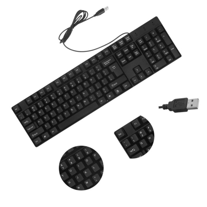 Teclado Alámbrico Usb Ta-tl-001 Negro Español Con Ñ Negro Español