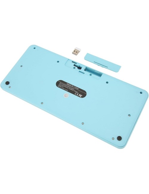 Combo Teclado Mecánico Retro Vintage Mouse Inalámbrico 2.4g Negro