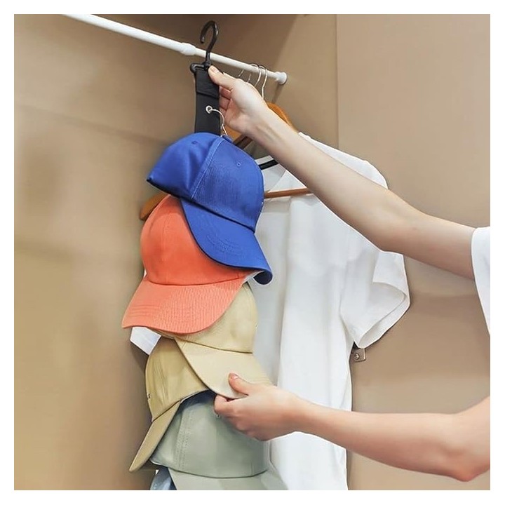Organizador De Gorras Colgante Ahorrador De Espacio Closet