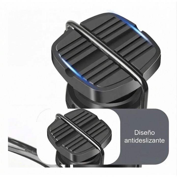 Mini Inflador De Pie Ergonómico Con Manómetro Doble Válvula