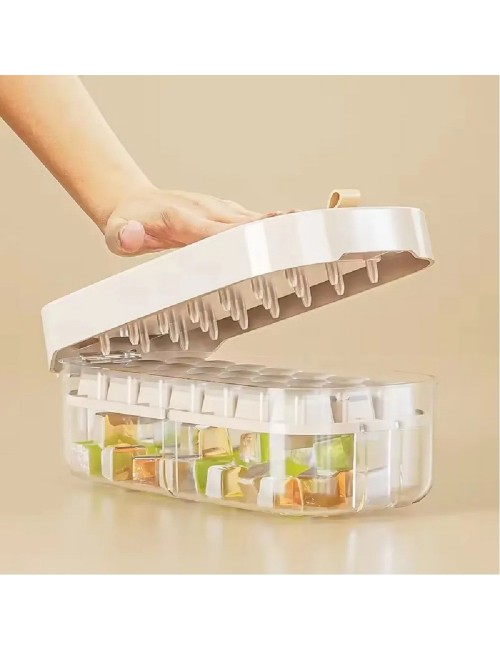 Cubitera Doble Con Contenedor Y Sistema De Prensa Fácil Cubo