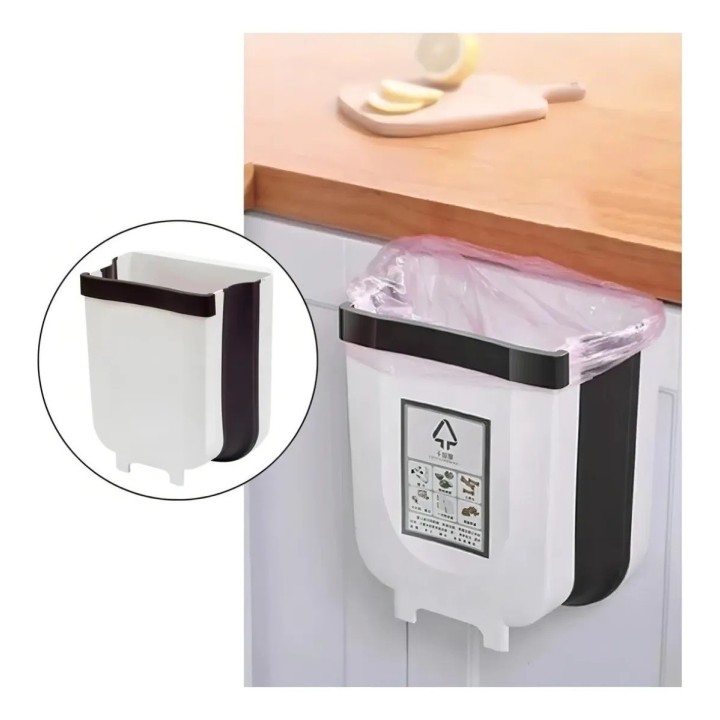 Caneca Basurero Colgante Plegable Organizador Cocina