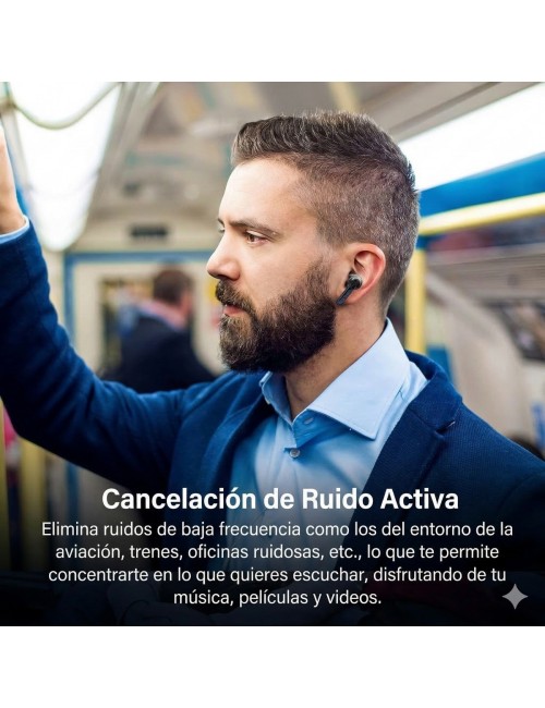 Audífonos T30 Pro Bluetooth Pantalla Táctil Full Color Anc