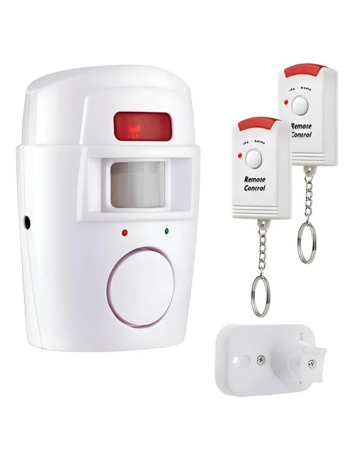 Alarma Sensor De Movimiento Pir Infrarrojo + 2 Controles Rem