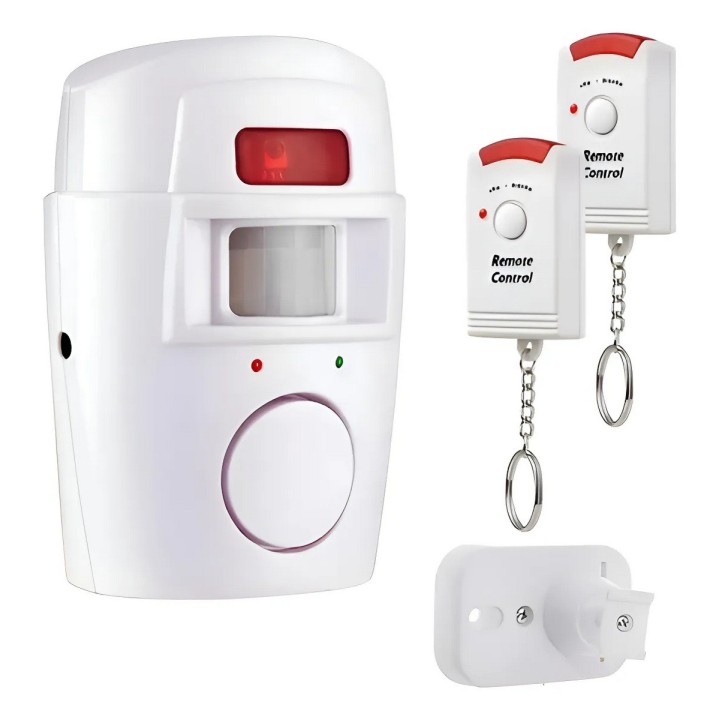 Alarma Sensor De Movimiento Pir Infrarrojo + 2 Controles Rem