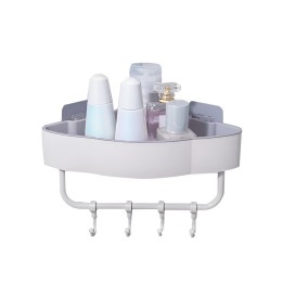 Estante Esquinero Organizador Baño Cocina Adhesivo Ganchos