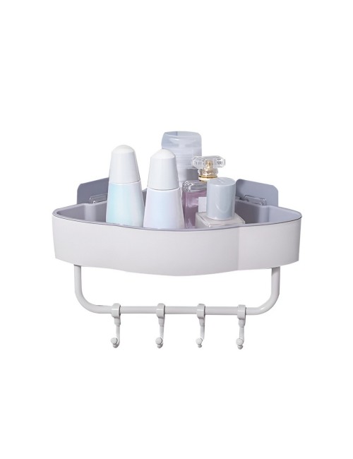 Estante Esquinero Organizador Baño Cocina Adhesivo Ganchos