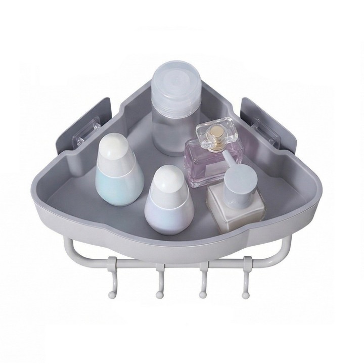 Estante Esquinero Organizador Baño Cocina Adhesivo Ganchos