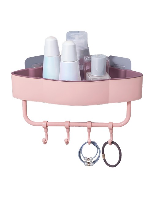 Estante Esquinero Organizador Baño Cocina Adhesivo Ganchos