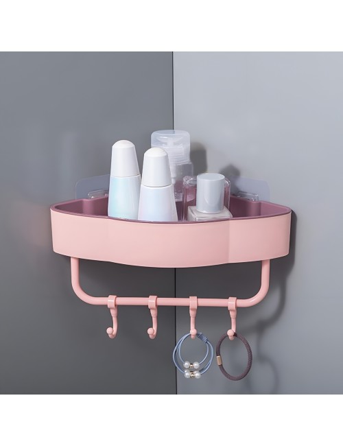 Estante Esquinero Organizador Baño Cocina Adhesivo Ganchos