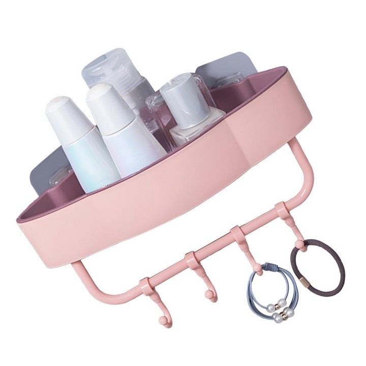 Estante Esquinero Organizador Baño Cocina Adhesivo Ganchos