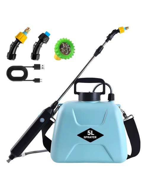 Pulverizador Eléctrico 5l Recargable Usb Jardín Desinfección