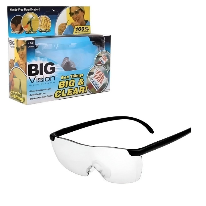 Lentes De Aumento Big Vision 160% Magnificacion Manos Libres