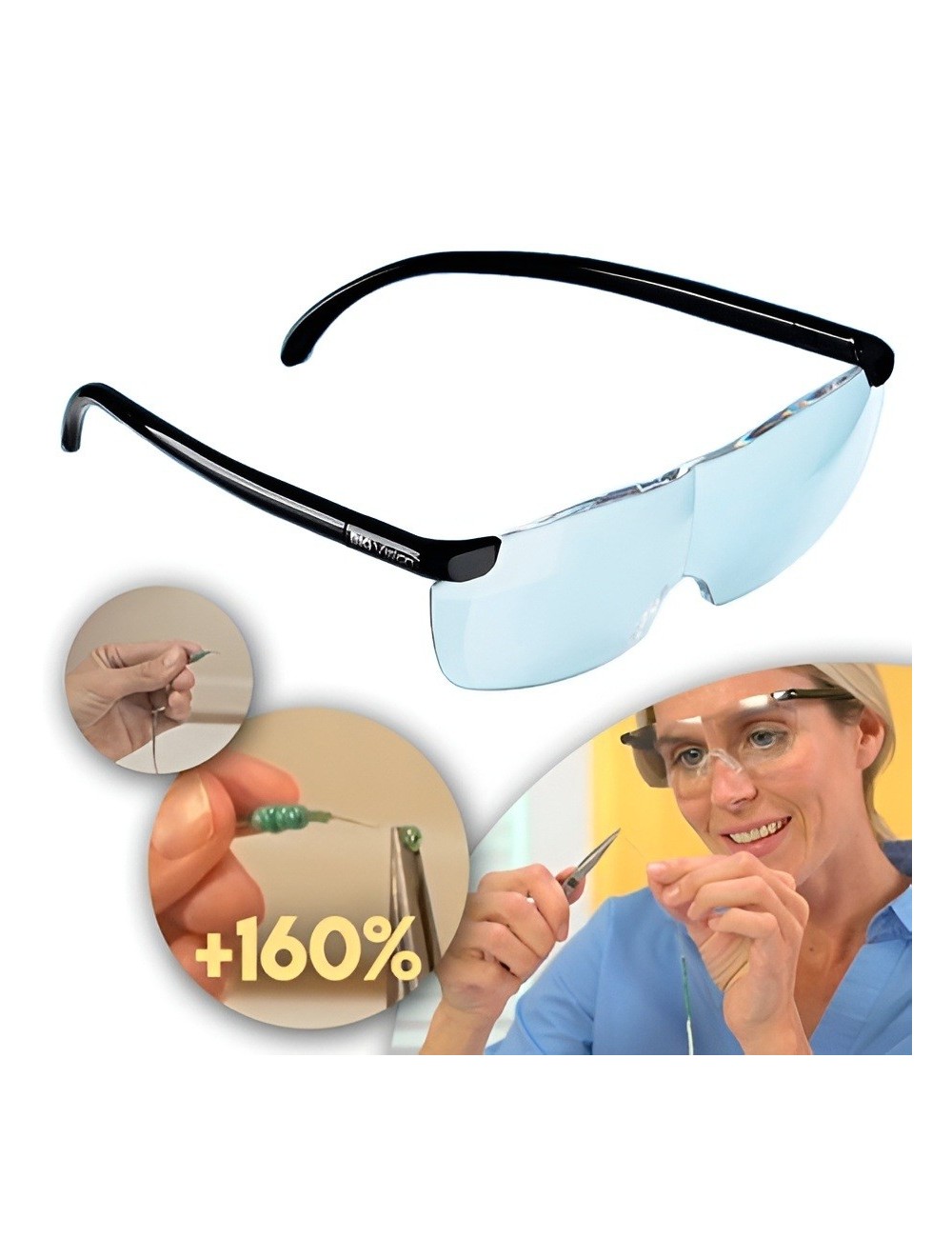 Lentes De Aumento Big Vision 160% Magnificacion Manos Libres