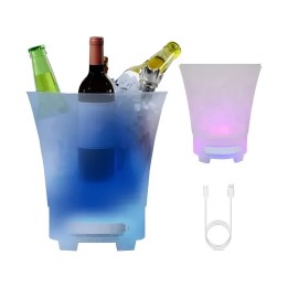 Hielera Led 7l Bluetooth Parlante Recargable Luces Fiesta